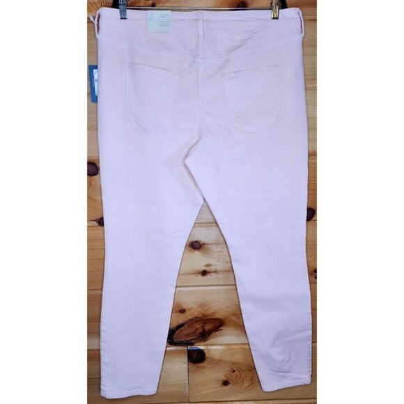 NEW NWT WOMEN 18/34R UNIVERSAL THREAD HIGH RISE SKINNY JEANS PEACH PANTS STRETCH - Picture 12 of 15